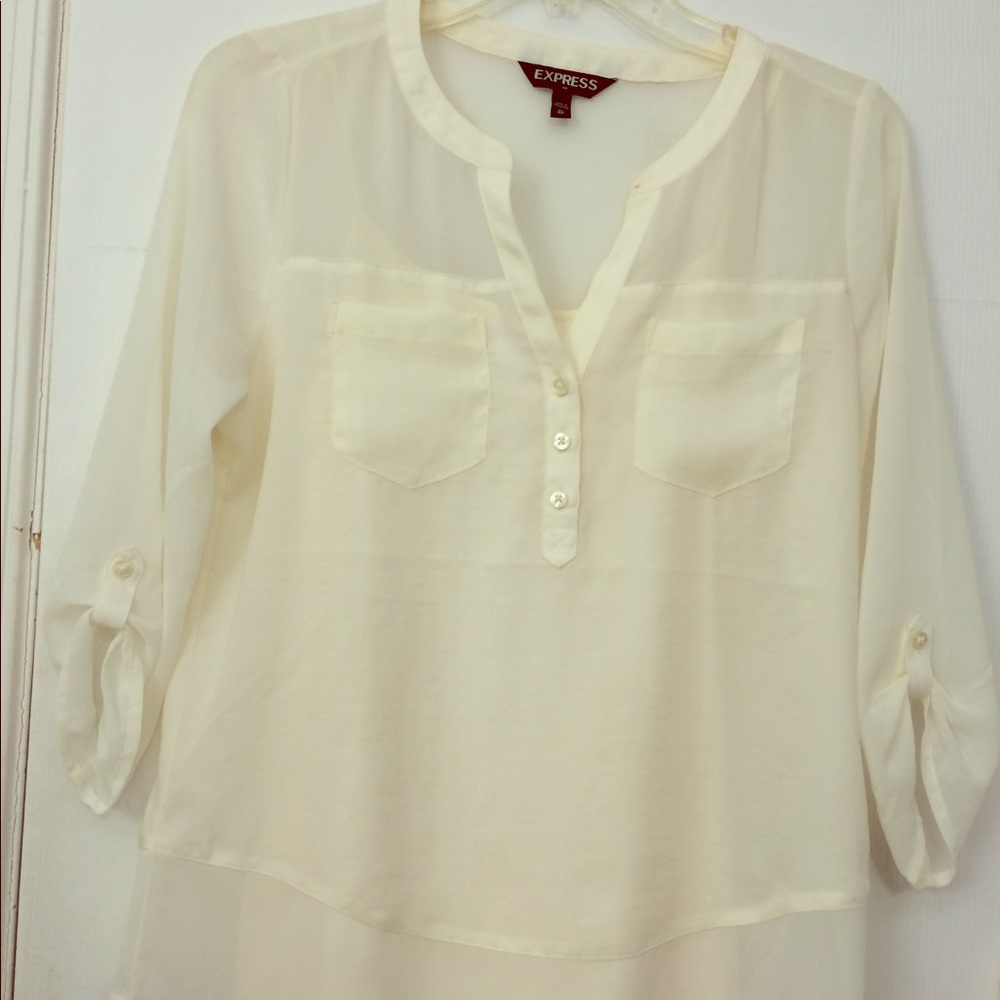 Express Sheer Blouse with Cami Sz XS